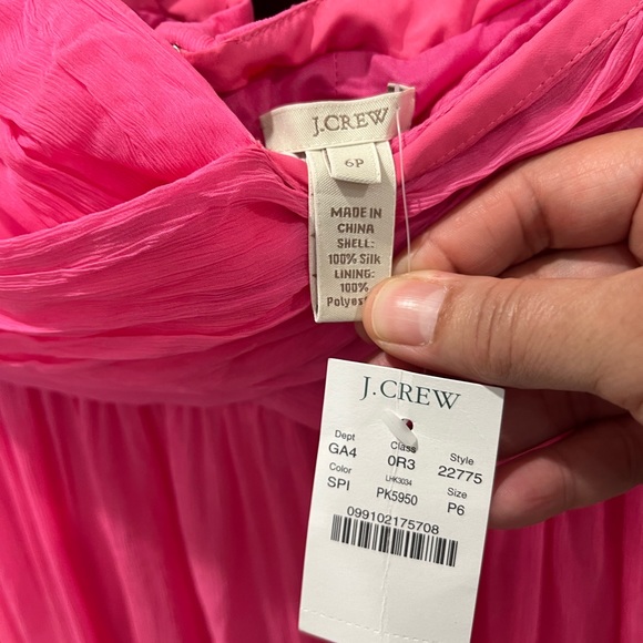 J Crew Pink Silk Strapless Taryn Dress Sz. 6P NWT - Picture 5 of 6